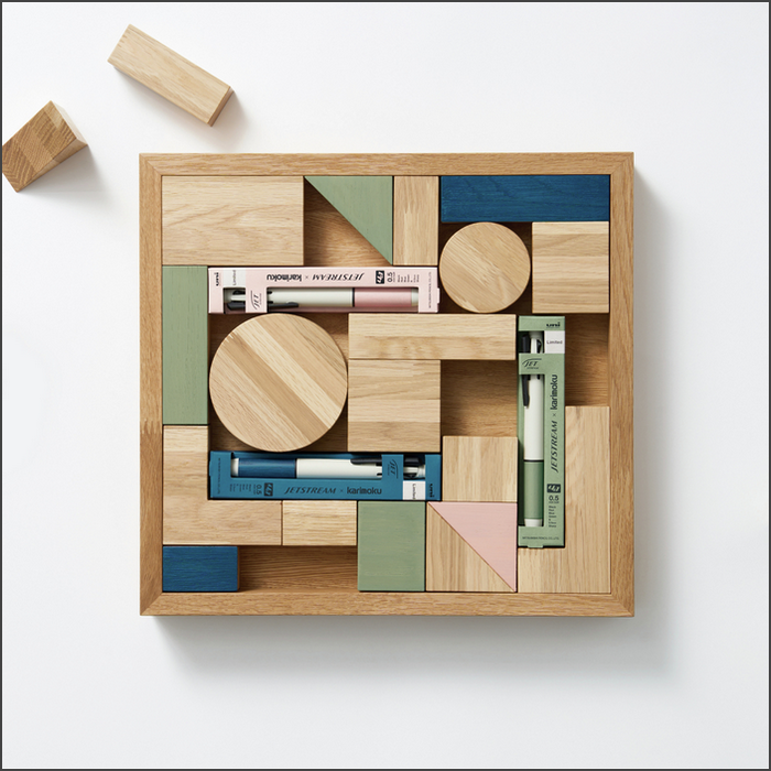 Uni三菱／JETSTREAM X Karimoku 4&1 限定色 靛藍 灰綠 粉紅 蒐藏 多功能筆 黑 紅 藍 綠-細節圖2