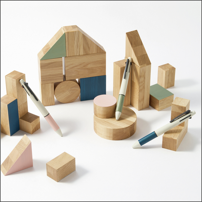 Uni三菱／JETSTREAM X Karimoku 4&1 限定色 靛藍 灰綠 粉紅 蒐藏 多功能筆 黑 紅 藍 綠-細節圖4