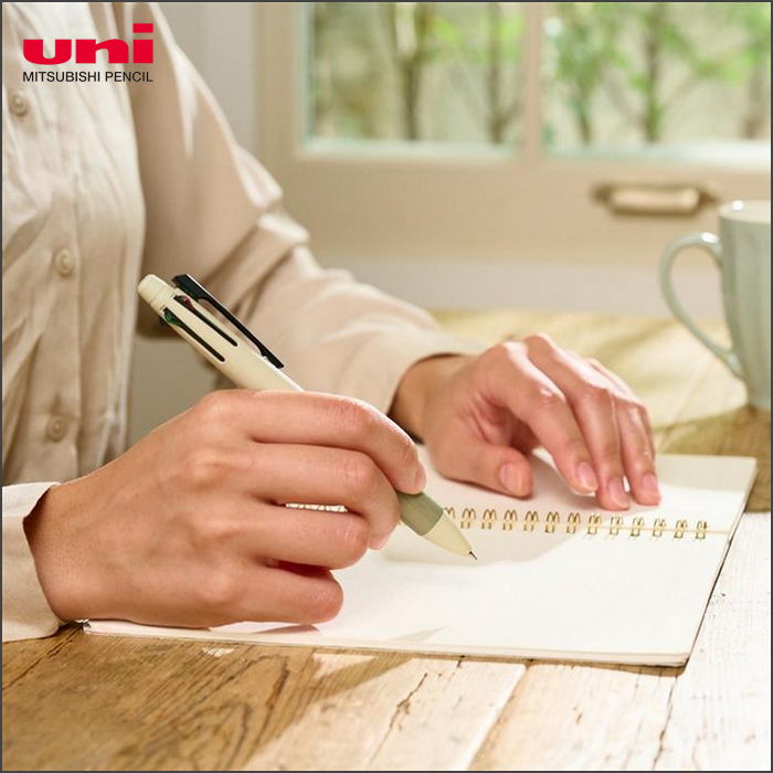 Uni三菱／JETSTREAM X Karimoku 4&1 限定色 靛藍 灰綠 粉紅 蒐藏 多功能筆 黑 紅 藍 綠-細節圖5