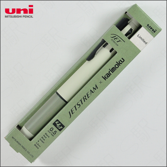 Uni三菱／JETSTREAM X Karimoku 4&1 限定色 靛藍 灰綠 粉紅 蒐藏 多功能筆 黑 紅 藍 綠-規格圖7