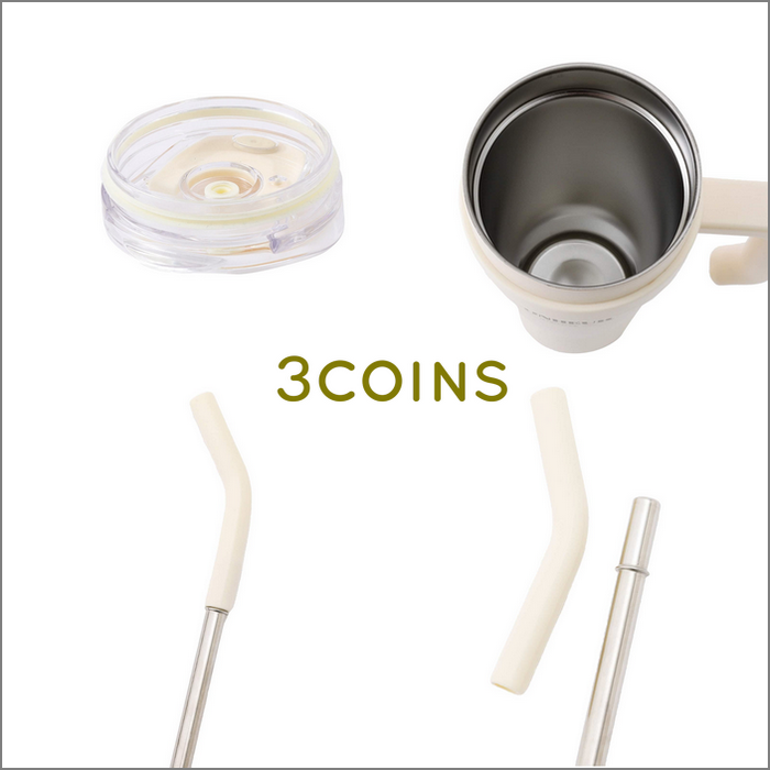 現貨~日本 3COINS／熱門商品／2024發售 巨型 不鏽鋼水杯 冰霸杯：1200ml KITINTO 3Coins-細節圖3