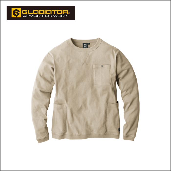 信岡 CO-COS／代購日本職人品牌／G-958／G-GAIA® 長袖 T恤 G-958 消臭 天竺棉 男女適合-規格圖9