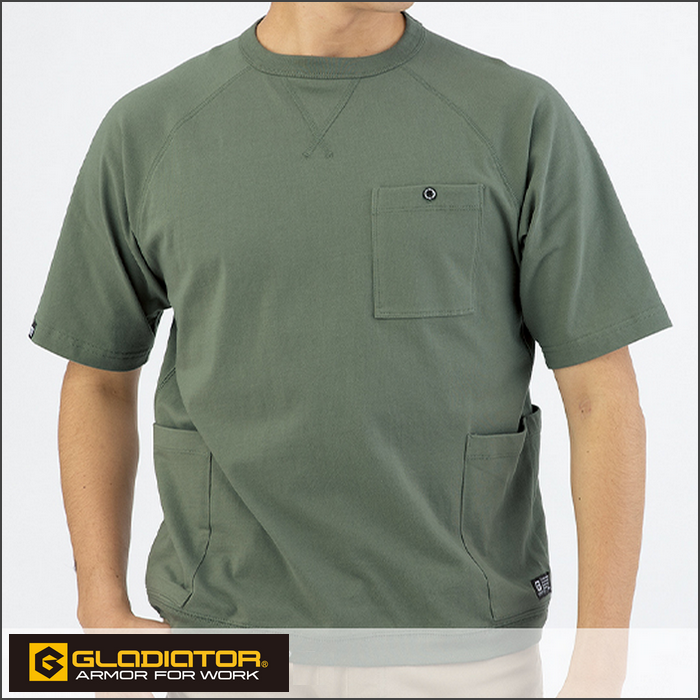 信岡 CO-COS／代購日本職人品牌／G-947／G-GAIA® 短袖 T恤 消臭 天竺棉 男女適合 休閒裝-細節圖7