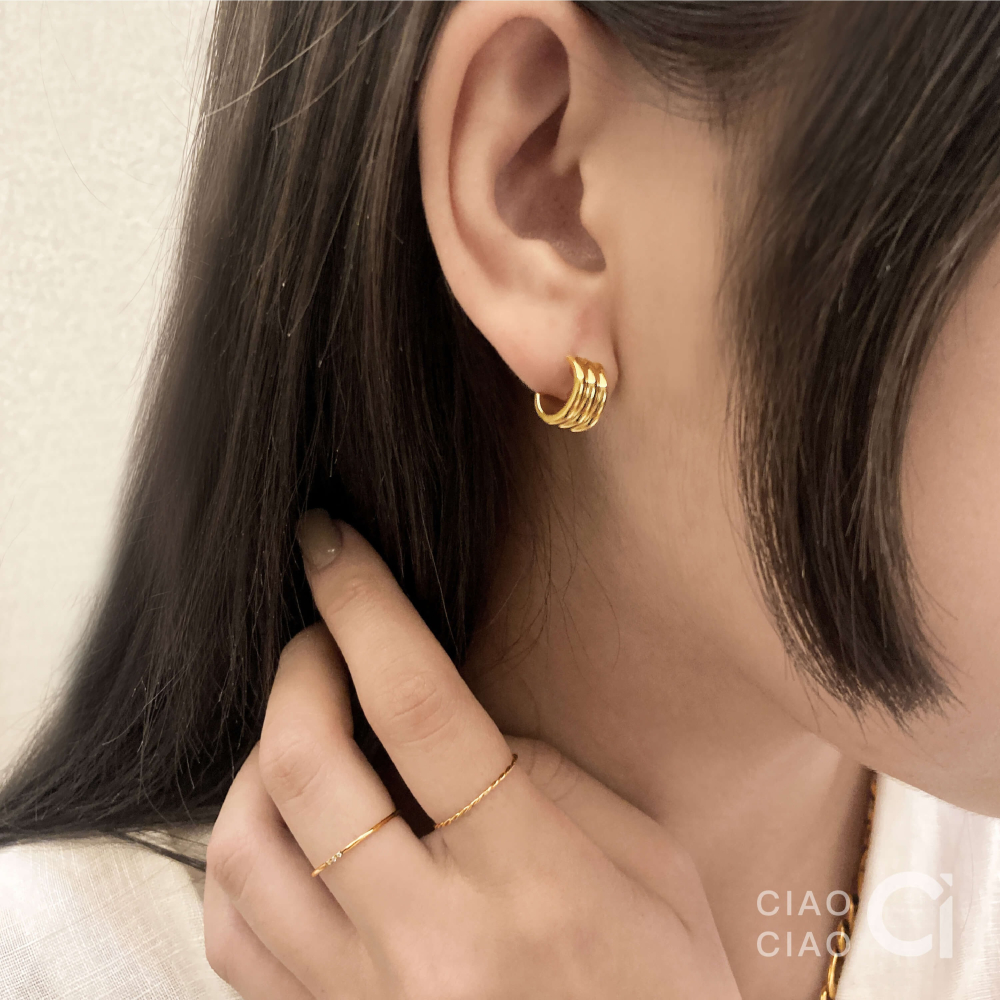 R05｜𝐂𝐥𝐚𝐬𝐬𝐲 𝐕𝐢𝐛𝐞𝐬 極細麻花溫柔感可疊搭細戒-細節圖8