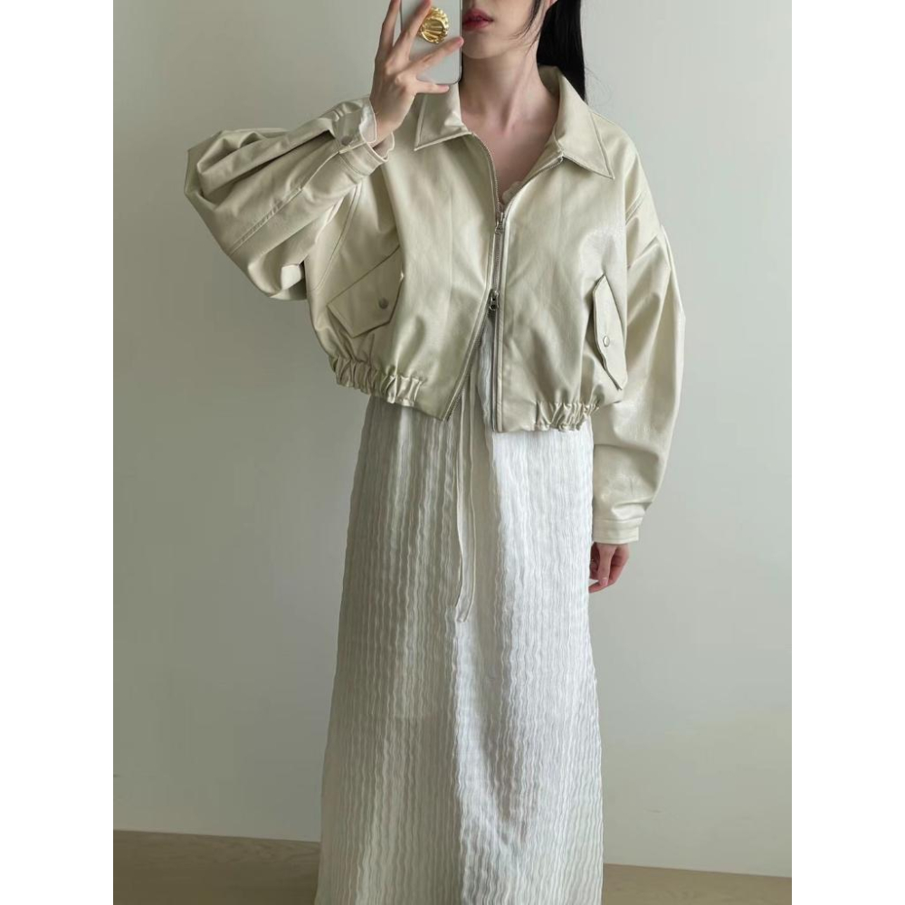 AK韓國連線 仙氣法式浪漫長洋裝 長袖洋裝 女生洋裝 約會穿搭-細節圖8