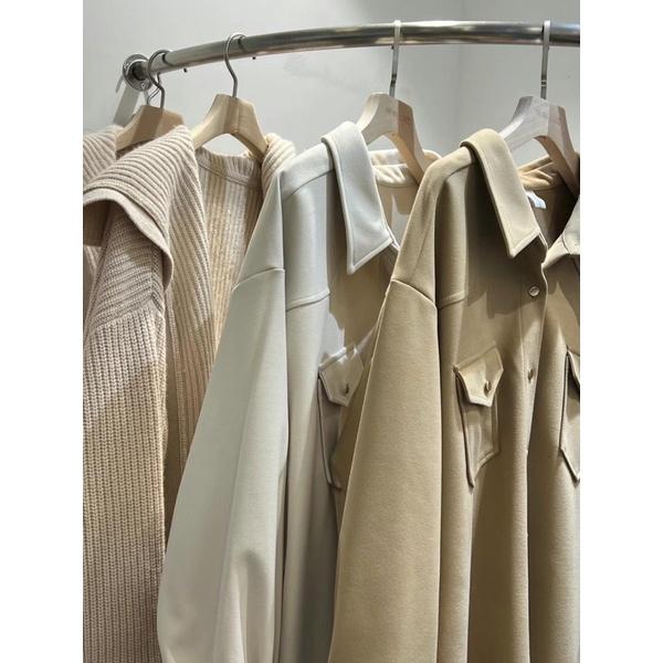 Ak正韓 蜜桃絨襯衫上衣+短褲套裝 女生套裝 韓國代購 韓空運 韓妞-細節圖4