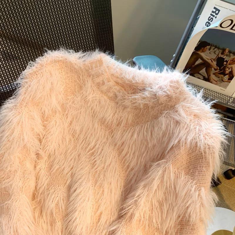 Ashley 奢華貴婦 水貂毛 毛絨 長袖上衣 毛毛上衣 小姐姐 現貨-細節圖5