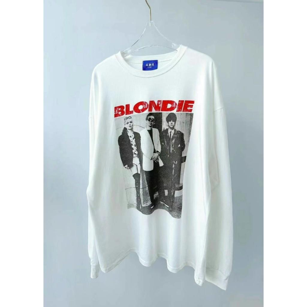 AK韓國連線 帥氣街頭風 3人圖像長袖上衣 長袖T恤-細節圖4