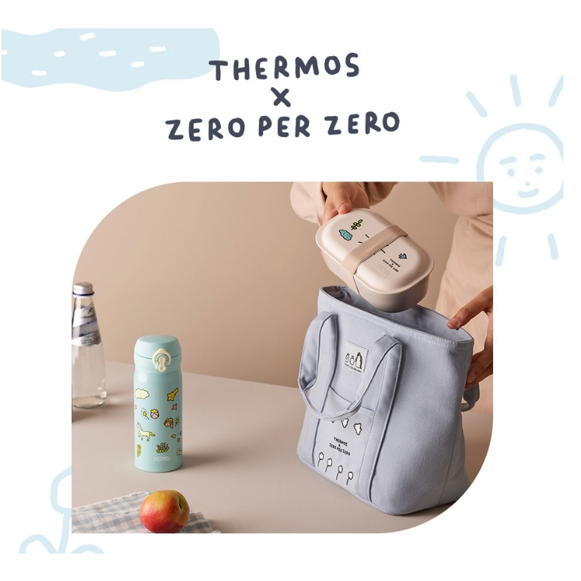 [預購 每周日中午 12:00收單] 2023 韓國 THERMOS膳魔師X ZERO PER ZERO 聯名保冷保溫袋-細節圖2