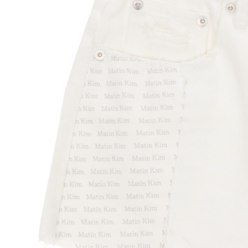 [限量 特惠ing 原價 98000韓幣  ] [預購 ] 2023 正韓設計師品牌  MATIN KIM牛仔短褲-細節圖3