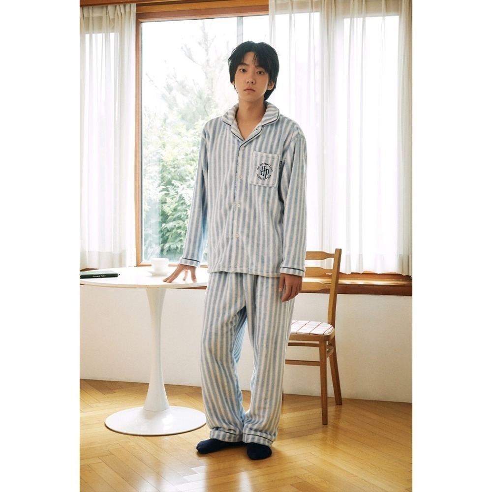 [S/黑 有現貨一件][預購 每周日中午 12:00收單] 2023 韓國SPAO 秋冬新款哈利波特聯名睡衣系列-細節圖6