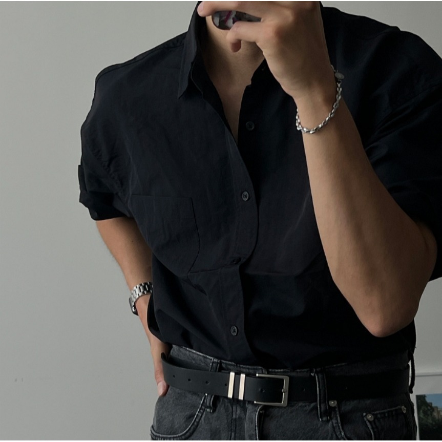 [是男裝喔~][預購 每周日中午 12:00收單] 2024 正韓 zavino 春夏男裝 休閒時尚 短袖襯衫-規格圖11