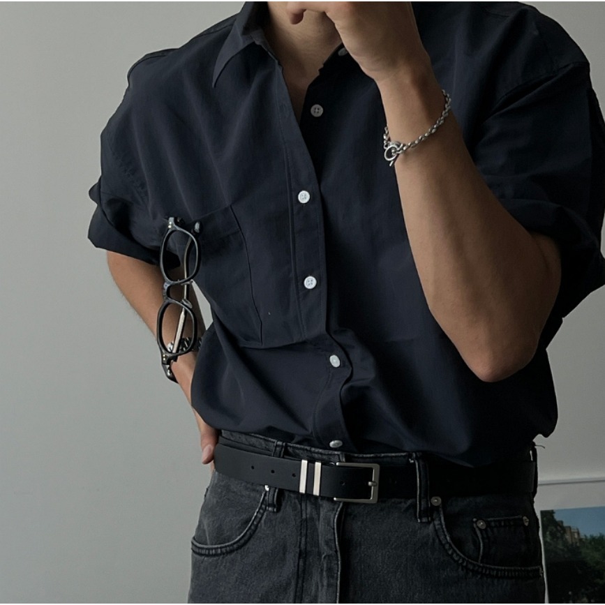 [是男裝喔~][預購 每周日中午 12:00收單] 2024 正韓 zavino 春夏男裝 休閒時尚 短袖襯衫-規格圖11