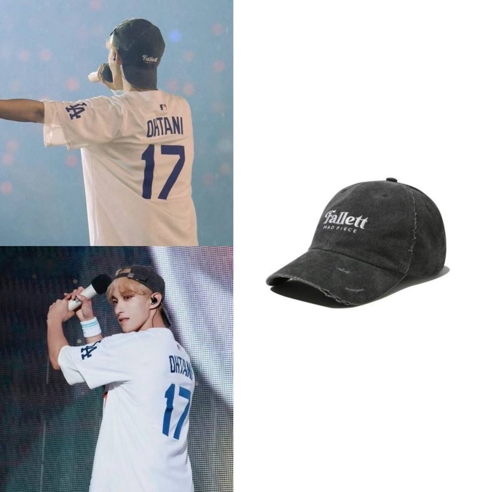 [預購 每周日中午 12:00收單] 2024 韓國 FALLETT 抓破水洗棒球帽 (SEVENTEEN DK 同款-細節圖5