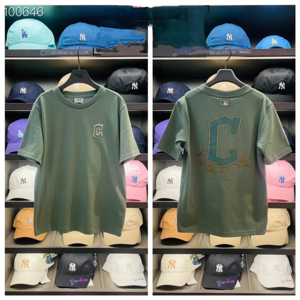 [預購 每周日中午 12:00收單] 2024 韓國 MLB 童趣滿版logo 上衣 (大人小孩都可以穿喔)-規格圖5