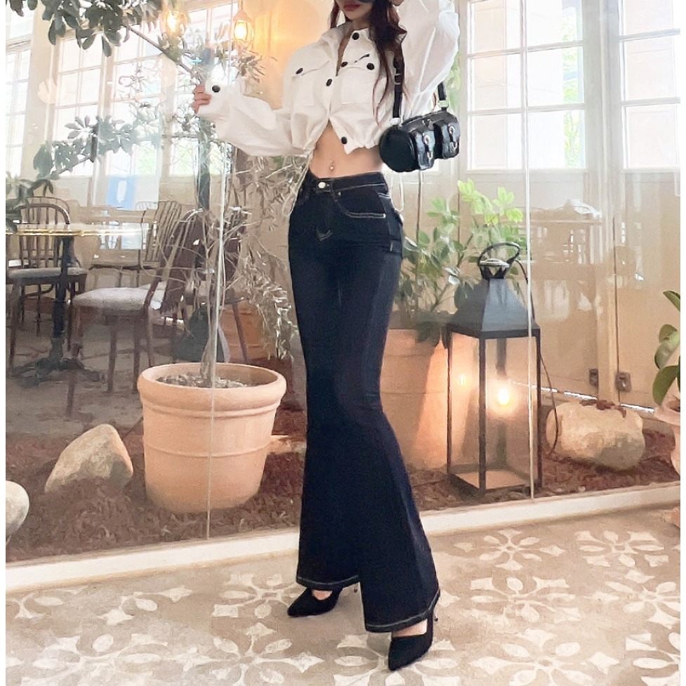[預購 每周日中午 12:00收單] 2024 正韓 iampretty  初秋女裝 大圓釦抽繩下擺 短版外套-細節圖2