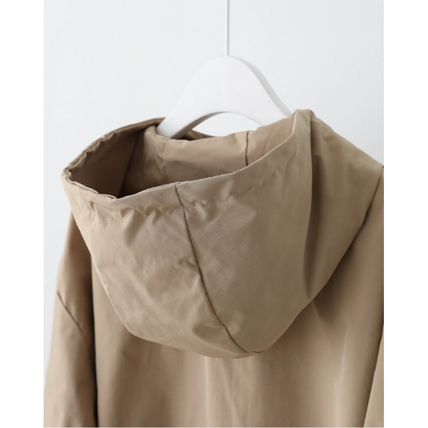 [預購 每周日中午 12:00收單] 2024 正韓 pippin 秋冬女裝 雙口袋高領風衣外套-細節圖9