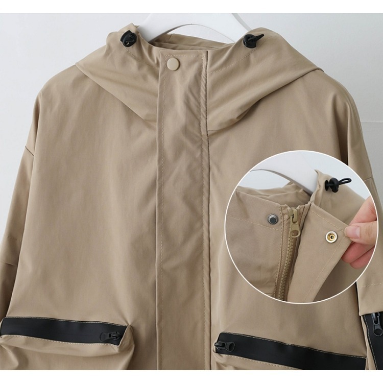 [預購 每周日中午 12:00收單] 2024 正韓 pippin 秋冬女裝 雙口袋高領風衣外套-細節圖11