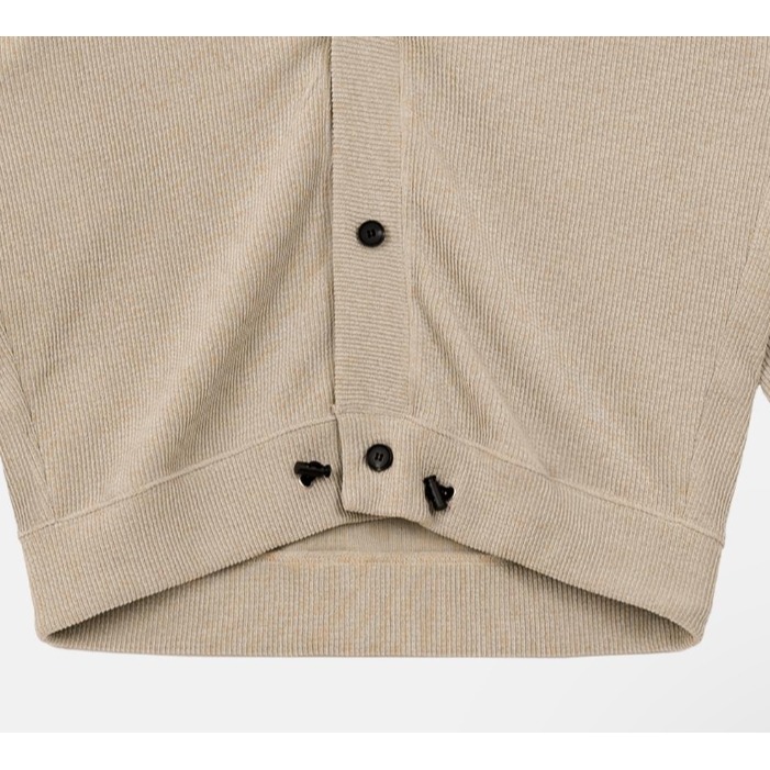 [是男裝喔~][預購 每周日中午 12:00收單] 2024 正韓 smallman 秋冬男裝 肩膀三角色塊開襟衫-細節圖9