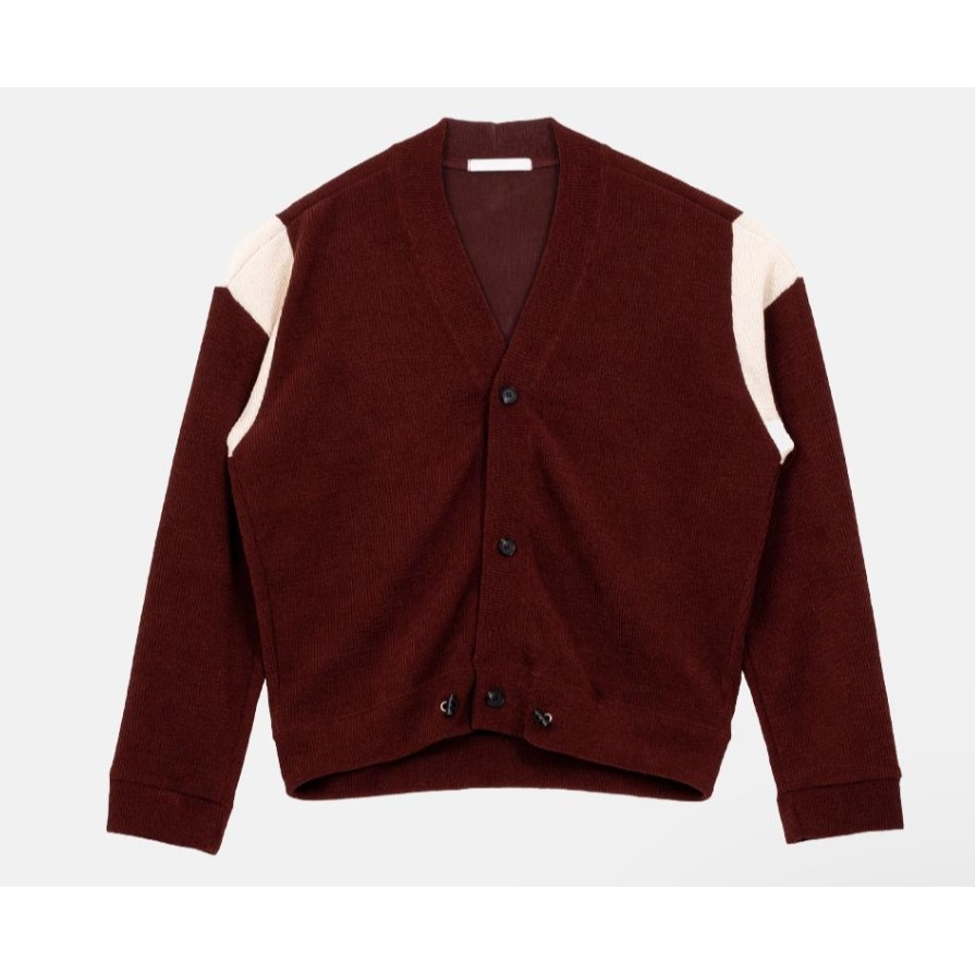 [是男裝喔~][預購 每周日中午 12:00收單] 2024 正韓 smallman 秋冬男裝 肩膀三角色塊開襟衫-規格圖11