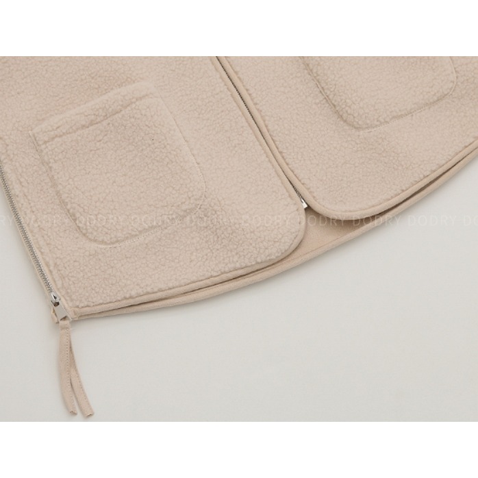 [預購 每周日中午 12:00收單] 2024 正韓 dodry 秋冬女裝  異材質拼接 可拆式連帽背心-細節圖11