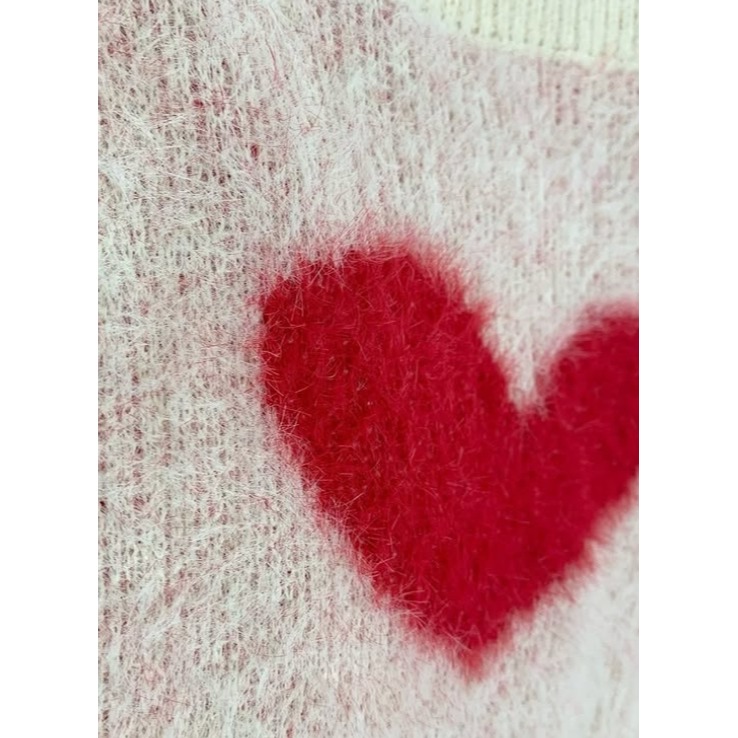 [預購 每周日中午 12:00收單] 2025 正韓 設計師棟 花式愛心針織外套-細節圖6