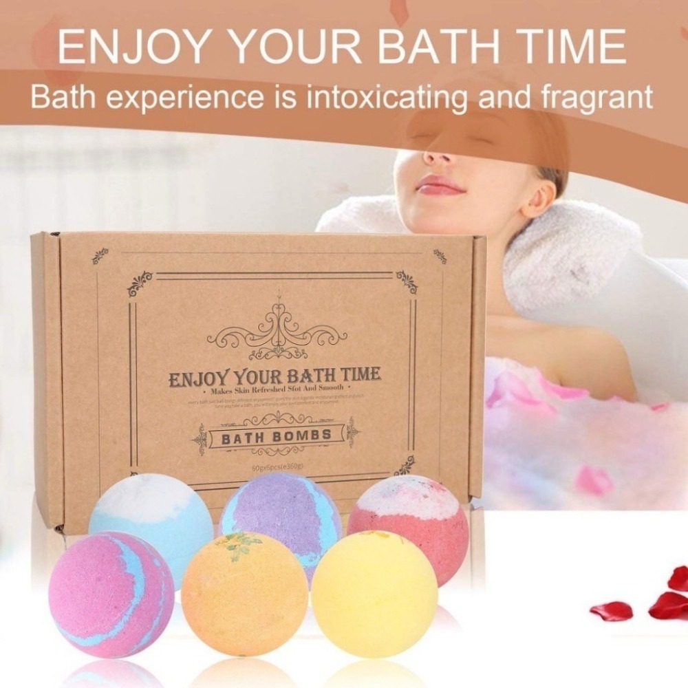 [廠商現貨在台 ] 每周日中午 12:00收單  2025 歐美 ENJOY YOUR BATH TIME 沐浴球六件套-細節圖3