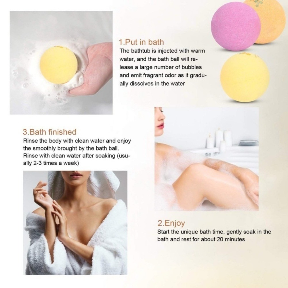 [廠商現貨在台 ] 每周日中午 12:00收單  2025 歐美 ENJOY YOUR BATH TIME 沐浴球六件套-細節圖5