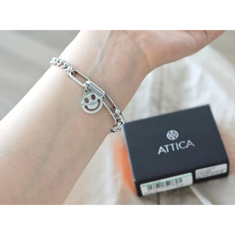 [預購 每周日中午 12:00收單] 2025 韓國 時尚配件  BTS 征國戴 ATTICA 微笑立體手鍊-細節圖3