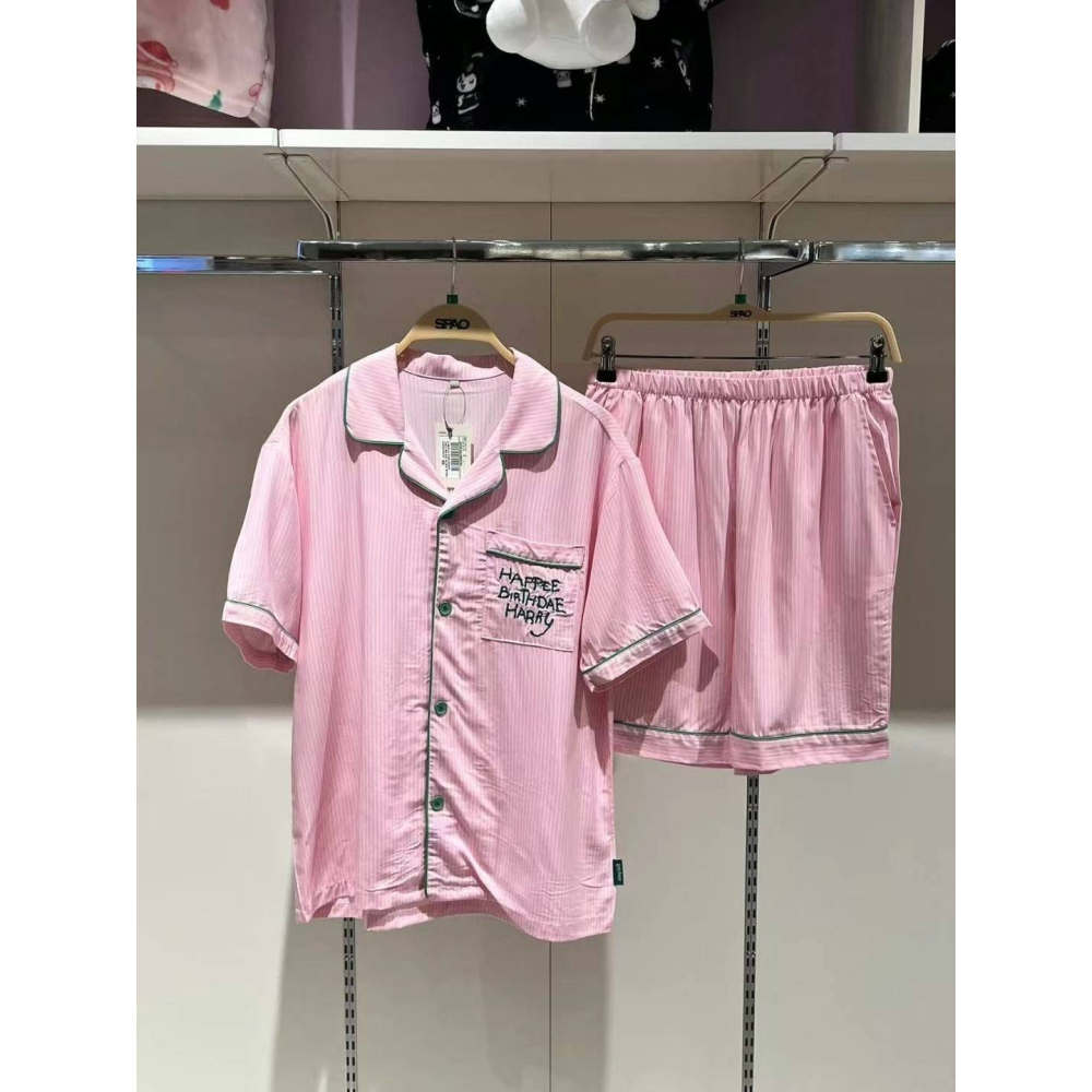 [預購 每周日中午 12:00收單] 2025 韓國  SPAO 哈利波特 短袖睡衣套裝-細節圖2