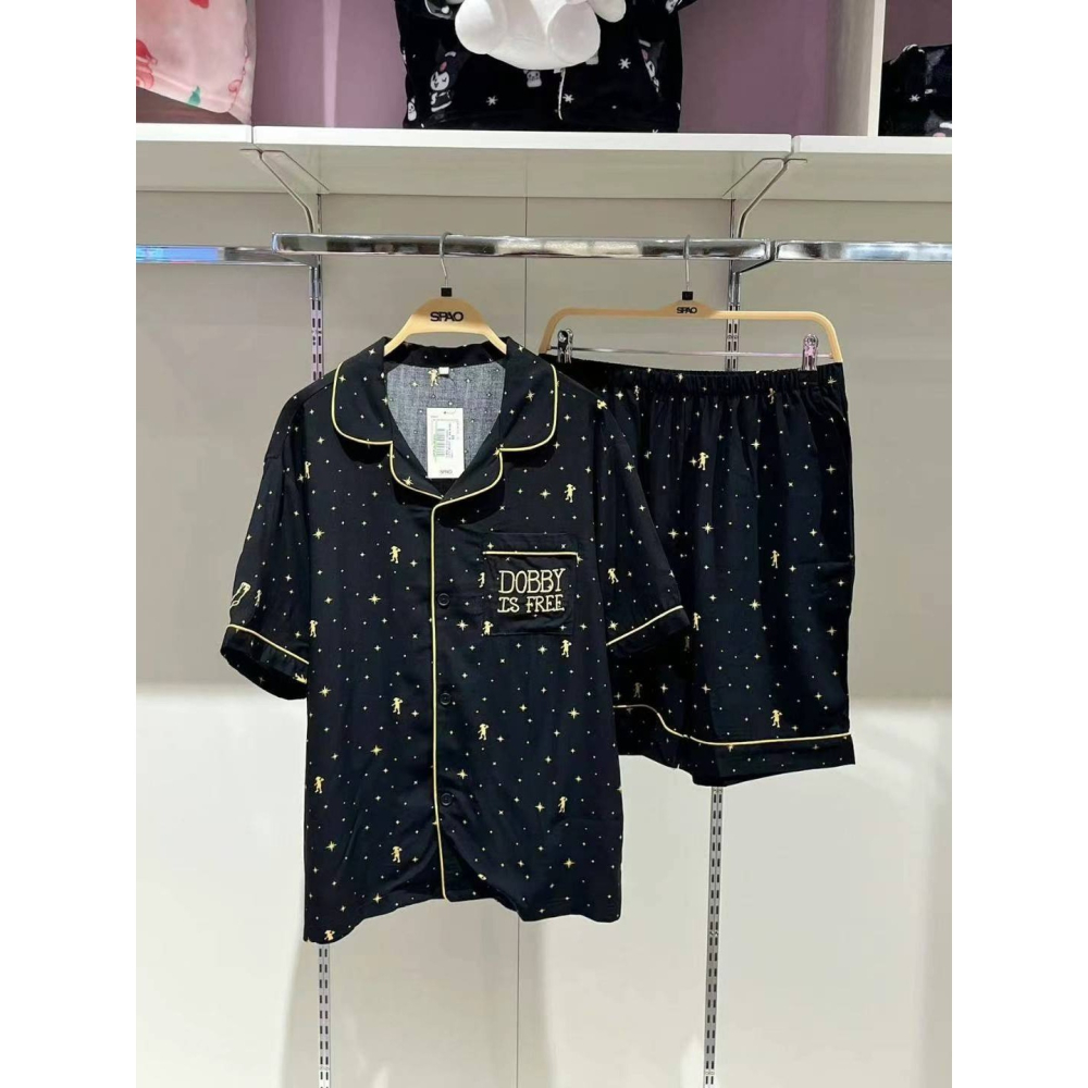 [預購 每周日中午 12:00收單] 2025 韓國  SPAO 哈利波特 短袖睡衣套裝-細節圖3