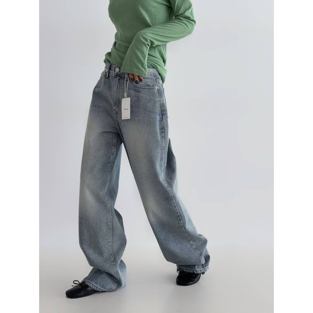 [預購 每周日中午 12:00收單] 2025 正韓  734刷舊牛仔褲-細節圖2