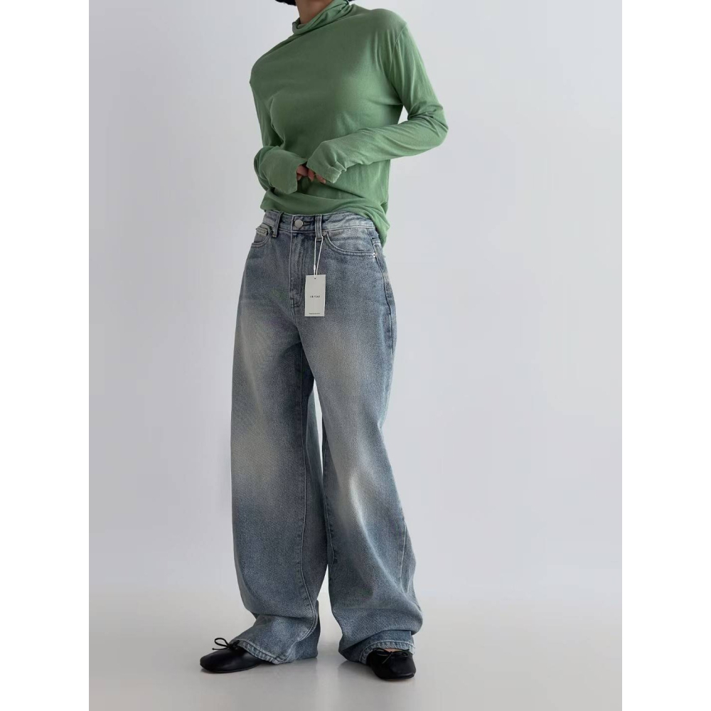 [預購 每周日中午 12:00收單] 2025 正韓  734刷舊牛仔褲-細節圖3