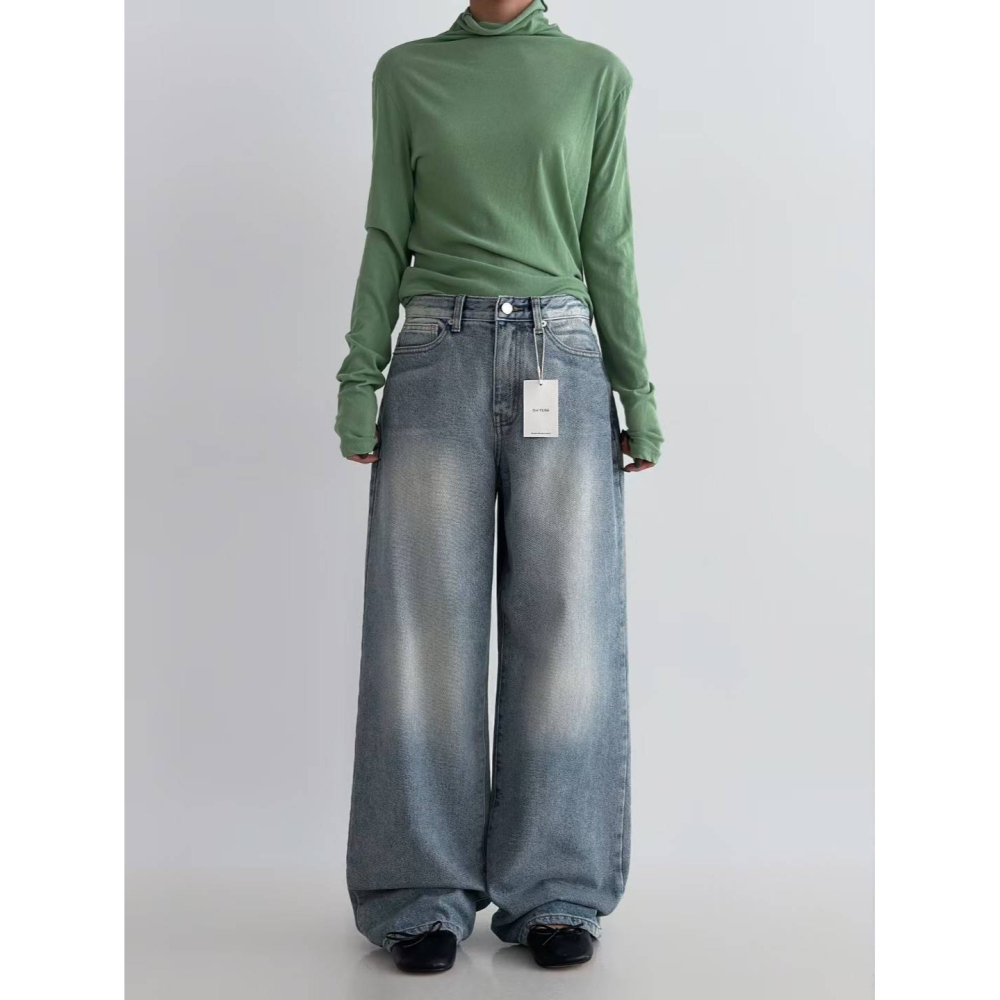 [預購 每周日中午 12:00收單] 2025 正韓  734刷舊牛仔褲-細節圖5