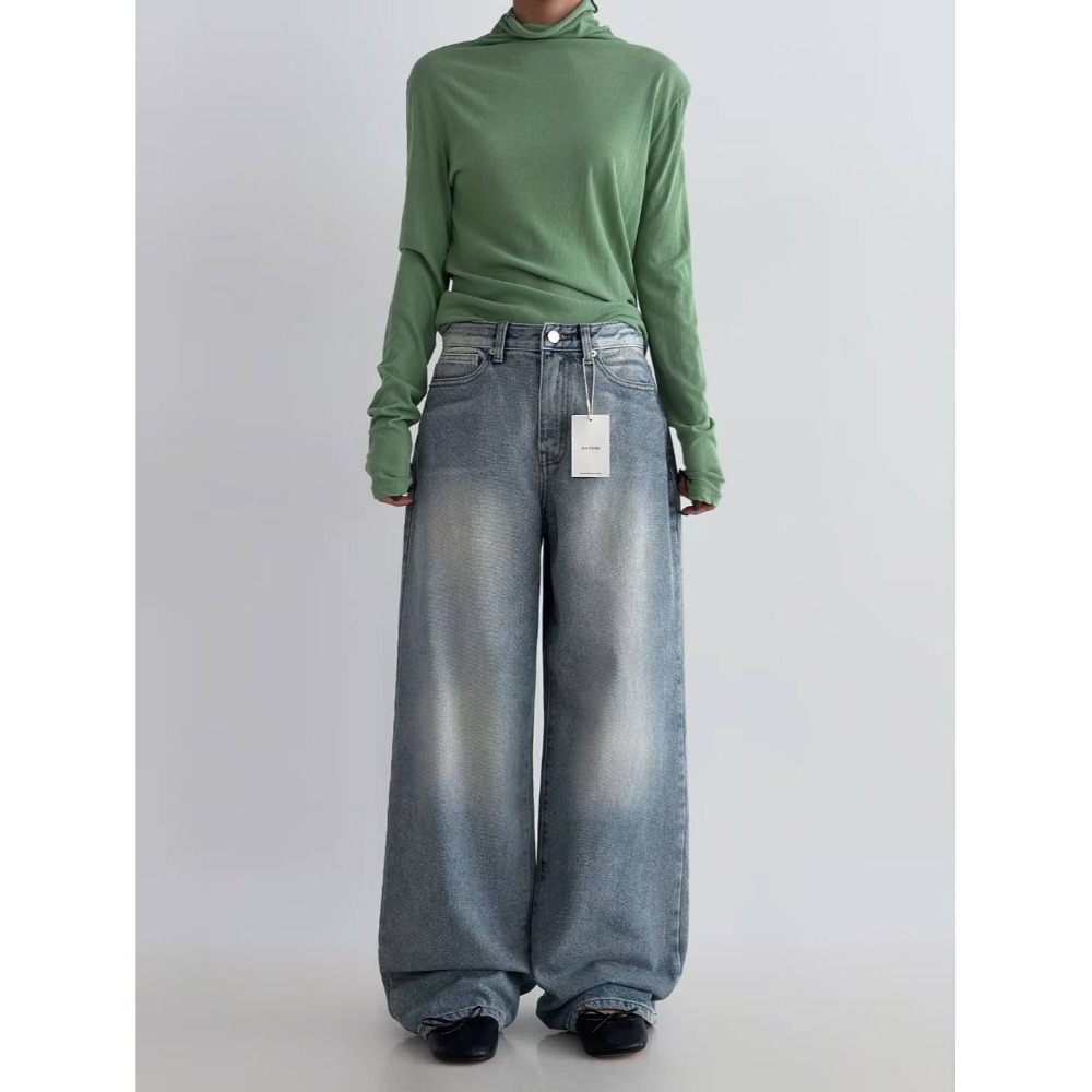 [預購 每周日中午 12:00收單] 2025 正韓  734刷舊牛仔褲-規格圖5