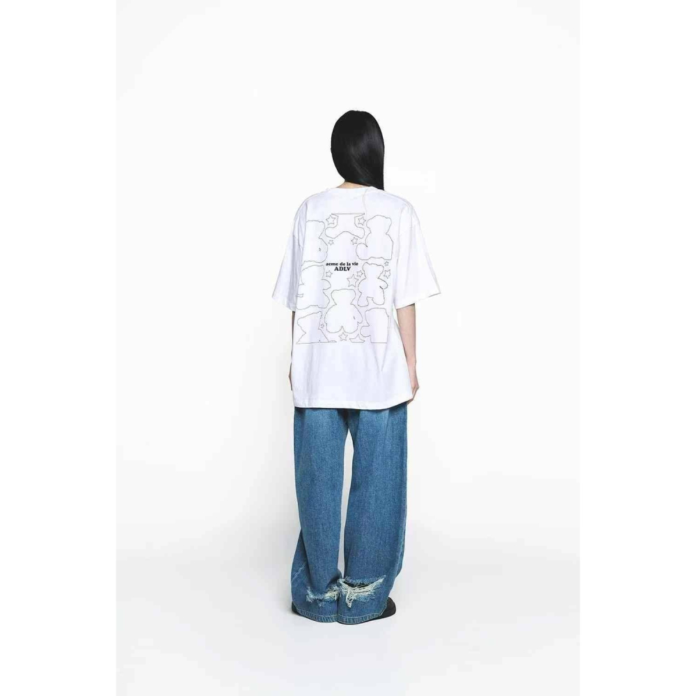 [預購 每周日中午 12:00收單] 2025 韓國 ADLV  25春夏新款 可愛小熊拼圖上衣-細節圖6