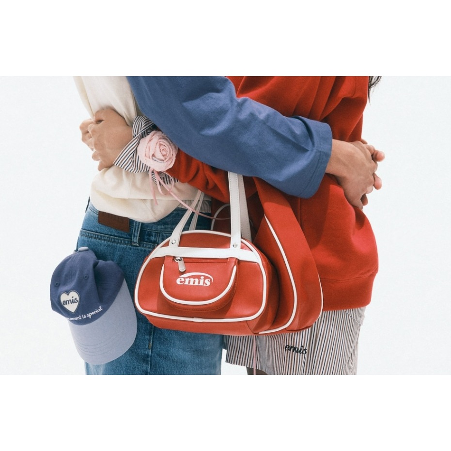 [ 限時購 ] [預購  2025.03.19 中午 12:00收單] 2025  EMIS 25春夏新品 復古保齡球包-細節圖10