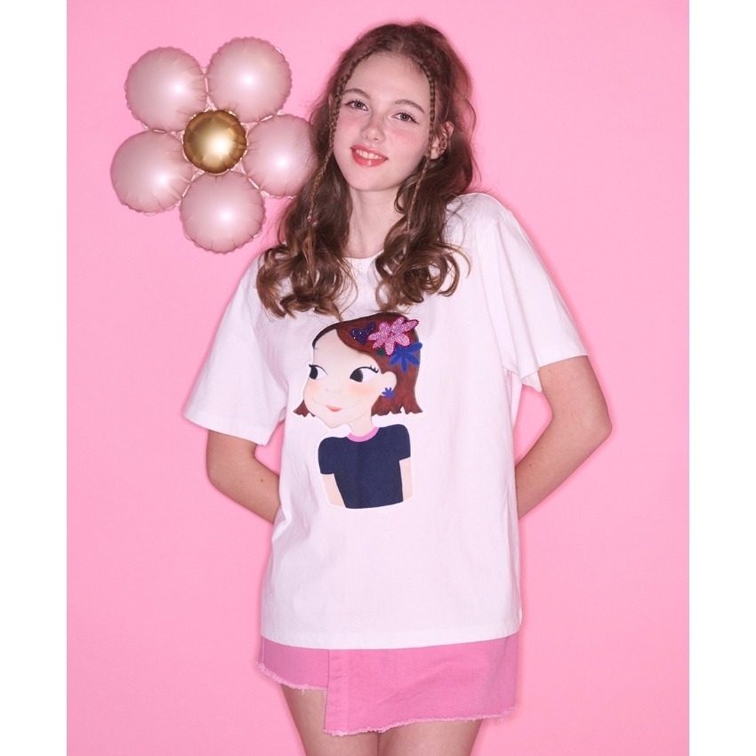 [限時限量打折款] [預購 每周日中午 12:00收單]2025 韓國 陸心媛 YOUKSHIMWON 短袖上衣-細節圖2