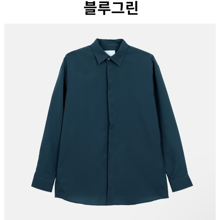 [官網特惠ing] [是男裝喔~][預購 每周日中午 12:00收單] 2025 韓國 smallman 隱藏鈕扣襯衫-規格圖11