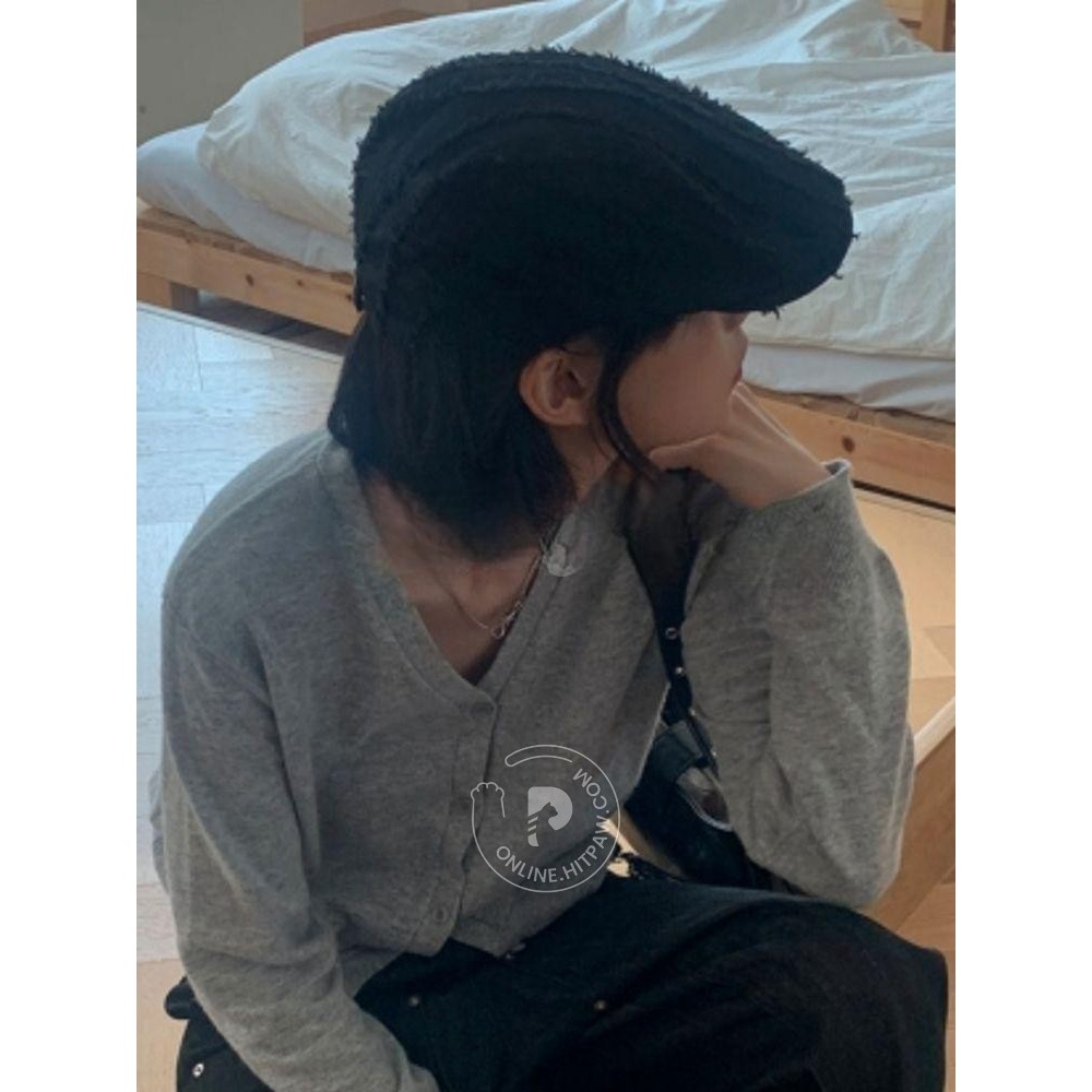 [預購 每周日中午 12:00收單] 2025 正韓 時尚配件  立體線條鴨舌帽-細節圖7