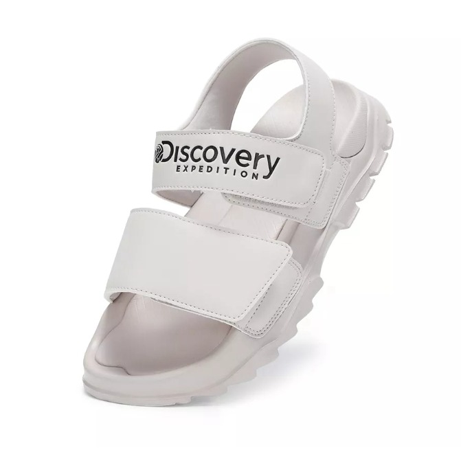 [韓國特惠ing][預購 每周日中午 12:00收單] 2025 韓國 特價款  DISCOVERY LOGO雙繫帶涼鞋-細節圖8