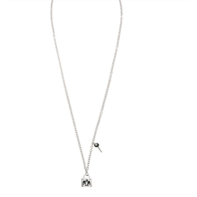 [韓國特惠ing] [ 預購 每周日中午 12:00收單] 2025 韓國 時尚配件 WACKY WILLY 鎖頭項鍊-細節圖3