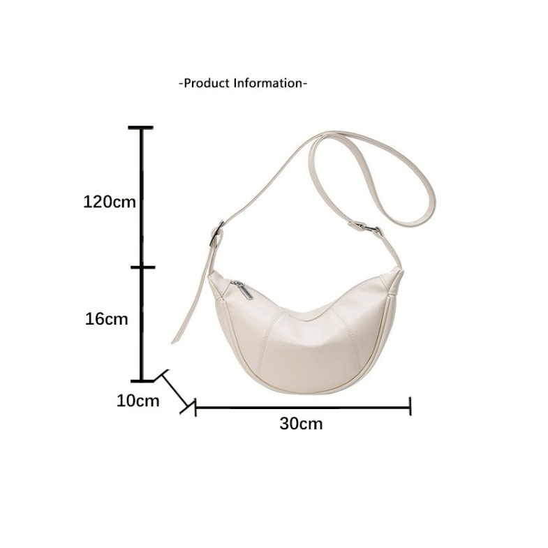 [預購 每周日中午 12:00收單] 2025 韓國 東大門 女用包包 斜背牛角包-細節圖7