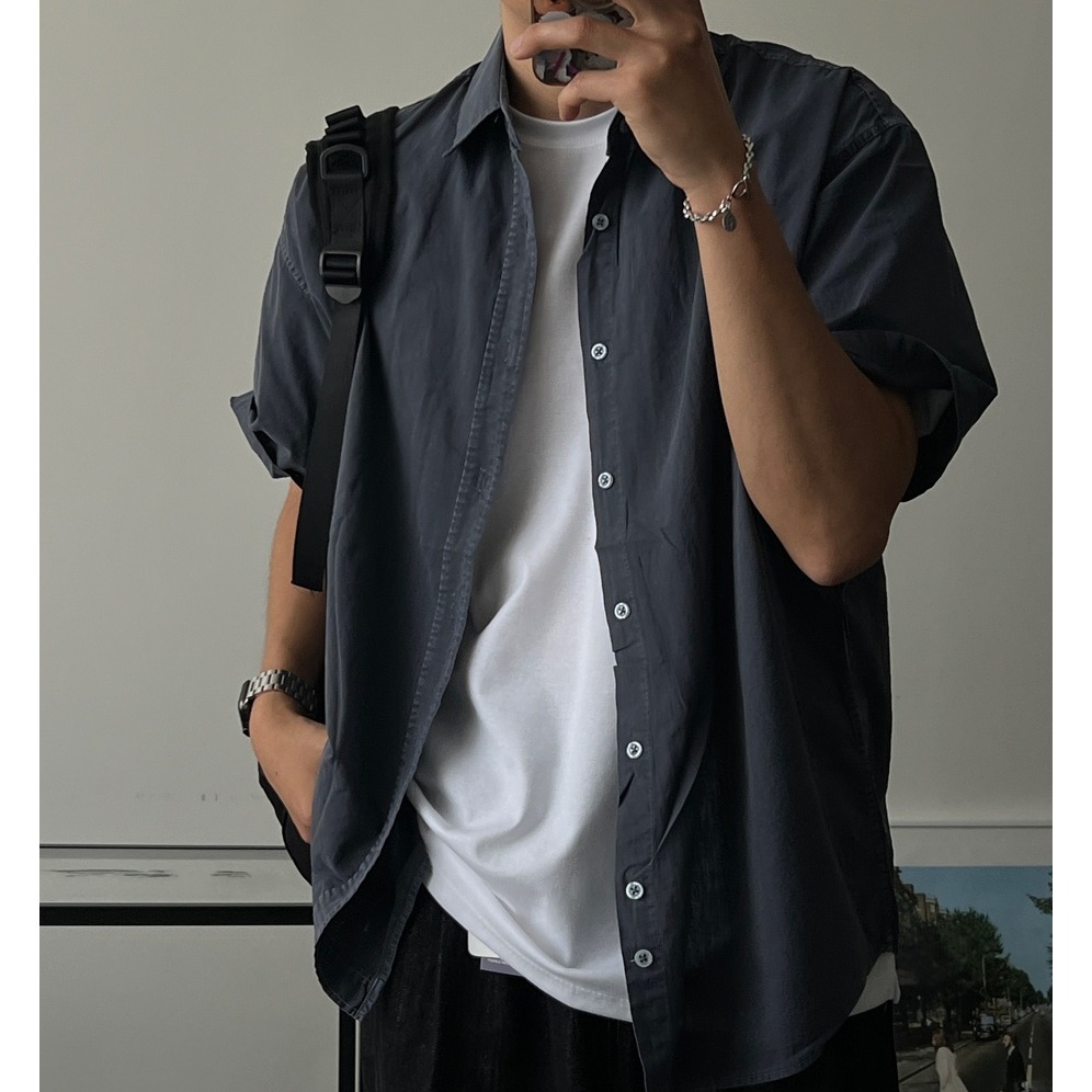 [是男裝喔~][預購 每周日中午 12:00收單] 2025 韓國 zavino 男裝 BOX FIT 休閒襯衫-細節圖3