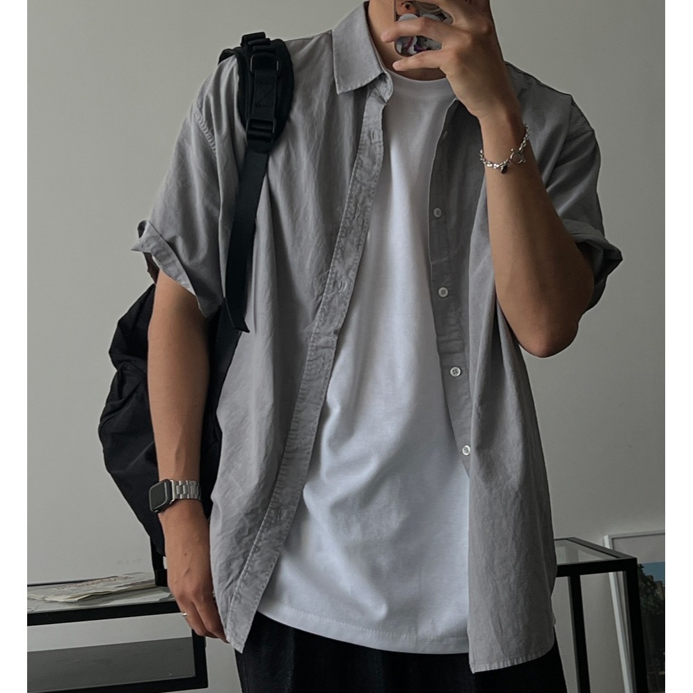 [是男裝喔~][預購 每周日中午 12:00收單] 2025 韓國 zavino 男裝 BOX FIT 休閒襯衫-細節圖4