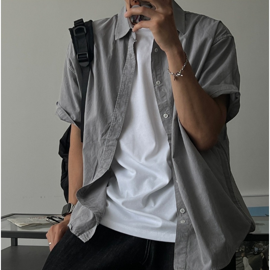 [是男裝喔~][預購 每周日中午 12:00收單] 2025 韓國 zavino 男裝 BOX FIT 休閒襯衫-細節圖7