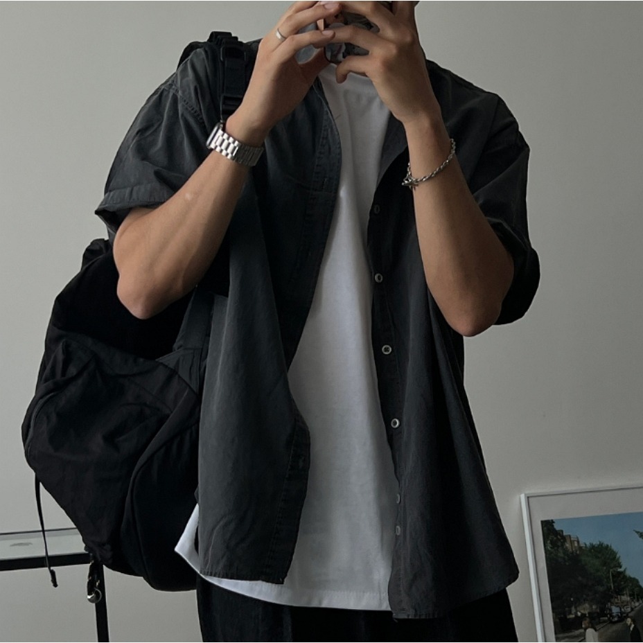 [是男裝喔~][預購 每周日中午 12:00收單] 2025 韓國 zavino 男裝 BOX FIT 休閒襯衫-細節圖8