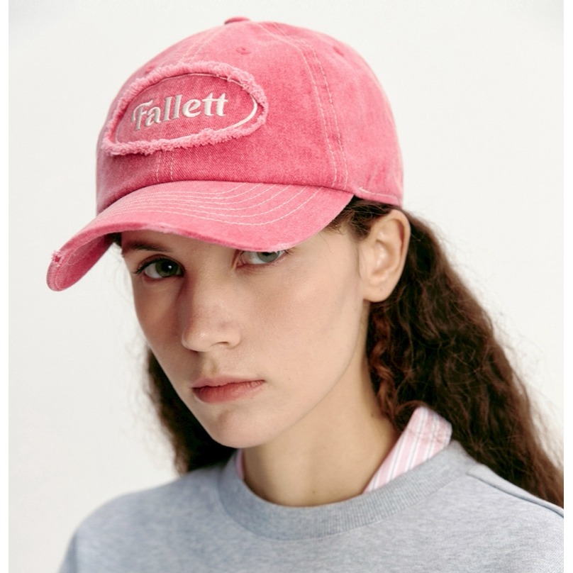 [限量打折款] [預購 每周日中午 12:00收單] 2025 韓國  FALLET  圓標牛仔棒球帽-細節圖2
