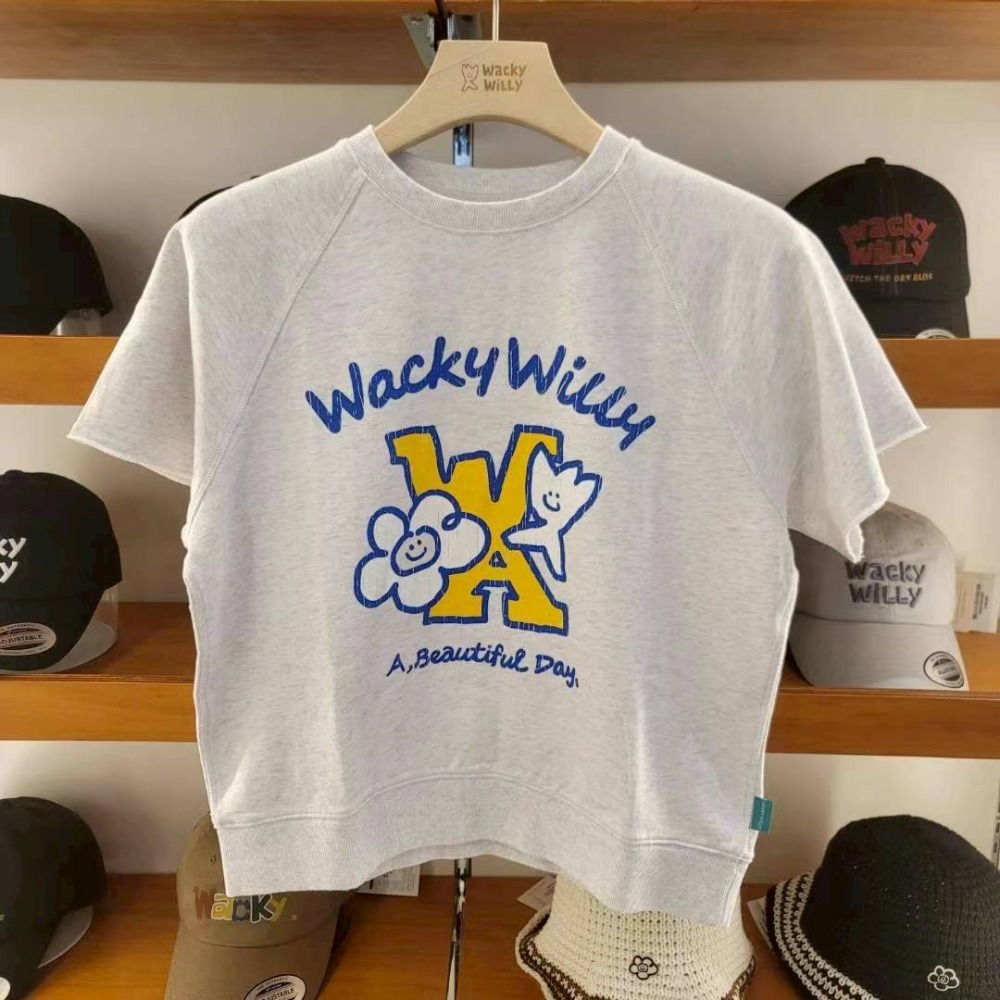 [預購 每周日中午 12:00收單] 2025 韓國 WACKY WILLY 春夏新款   LOGO花朵短上衣(女款)-規格圖7