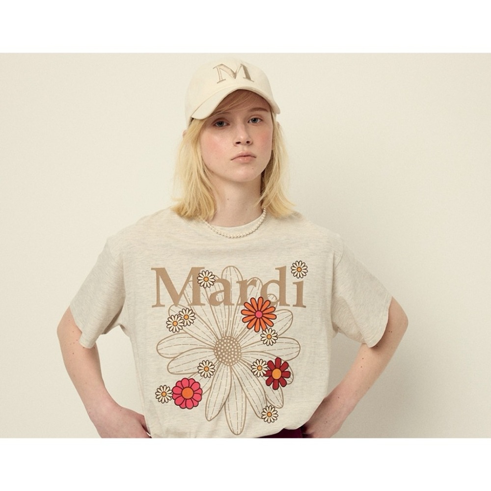 [預購 每周日中午 12:00收單] 2025 韓國 時尚配件 MARDI ＇25春夏新款大M字刺繡帽-細節圖6